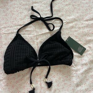 Black Triangle Bikini Top